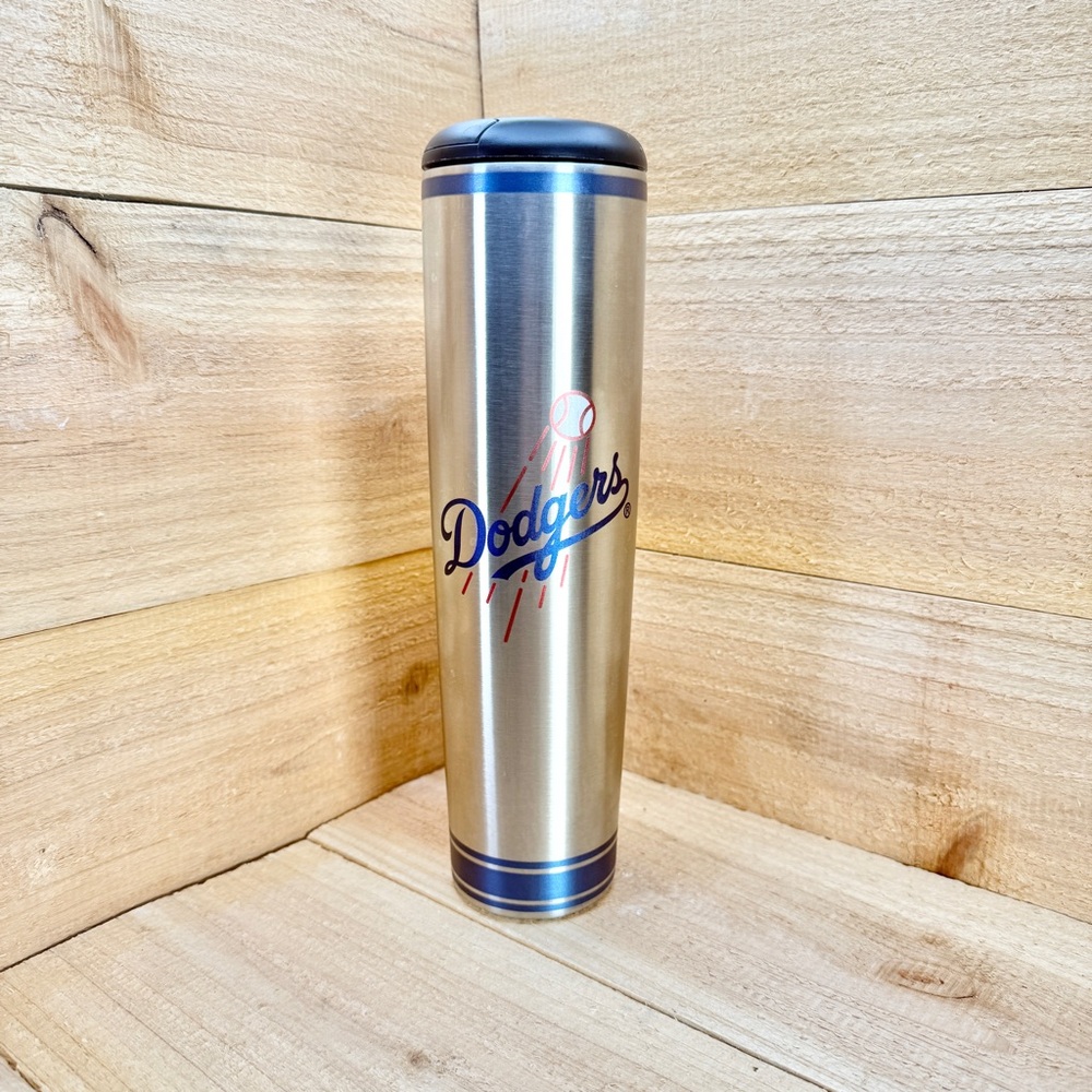 Los Angeles Dodgers Metal Dugout Mug | Stainless Steel Baseball Bat Mugs Coffee